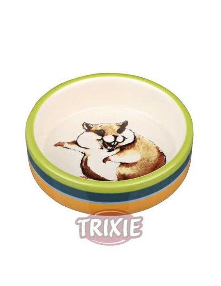 COMEDERO CERÁMICO HÁMSTER RIENDO TRIXIE - Ø8 CM / 80 ML