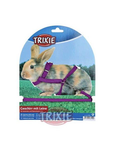 SET ARNÉS Y CORREA ROEDORES CON CORREA TRIXIE