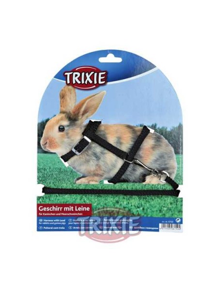SET ARNÉS Y CORREA ROEDORES CON CORREA TRIXIE