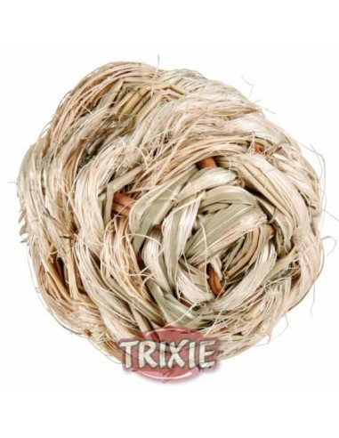 PELOTA DE HENOS SECO CON CASCABEL TRIXIE - Ø6 CM