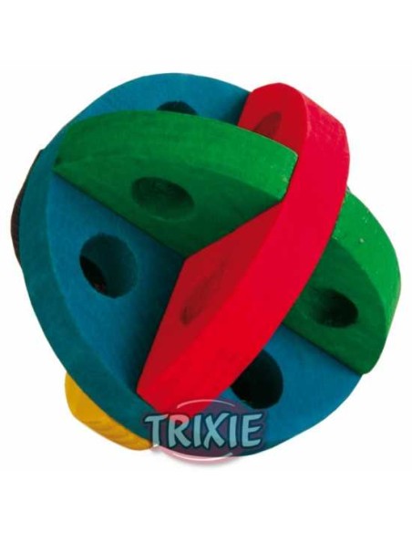 PELOTA JUEGO MADERA COMESTIBLE TRIXIE - Ø8 CM