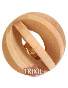 BOLA MADERA CON CASCABEL PARA ROEDORES TRIXIE - Ø6 CM