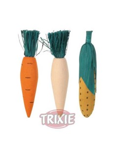 HORTALIZAS MADERA PARA ROER (3 UNIDADES) TRIXIE - 10 CM