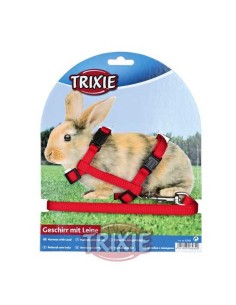SET ARNÉS Y CORREA CONEJOS LISO TRIXIE 2