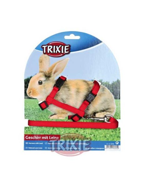 SET ARNÉS Y CORREA CONEJOS LISO TRIXIE