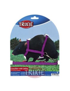 SET ARNÉS Y CORREA PARA RATAS Y HURONES TRIXIE