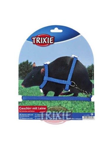 SET ARNÉS Y CORREA PARA RATAS Y HURONES TRIXIE