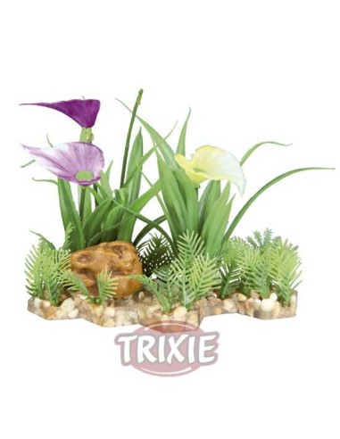 PLANTAS PLÁSTICO CON BASE GRAVA TRIXIE - 13 CM