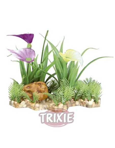 PLANTAS PLÁSTICO CON BASE GRAVA TRIXIE - 13 CM