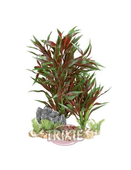 PLANTAS PLÁSTICO CON BASE GRAVA IV TRIXIE - 18 CM