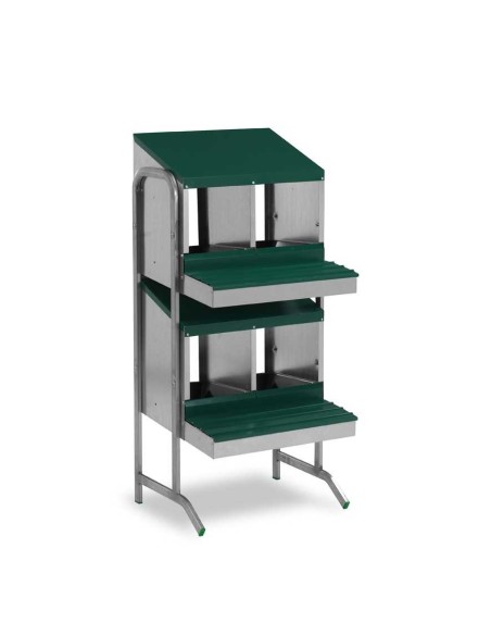 PONEDERO PARA GALLINAS CON PATAS 4 DEPARTAMENTOS GAUN