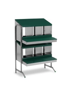 PONEDERO PARA GALLINAS CON PATAS 6 DEPARTAMENTOS GAUN