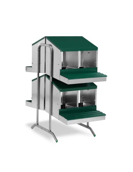 PONEDERO PARA GALLINAS CON PATAS 8 DEPARTAMENTOS GAUN