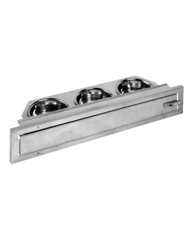 COMEDERO GIRATORIO PARA LOROS 3 PLATOS GAUN