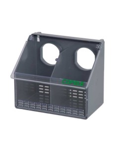 COMEDERO PLÁSTICO PARA PALOMAS Y PERDICES 2 HUECOS COPELE...