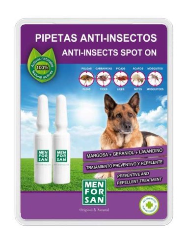 PIPETA ANTI INSECTOS 2 UNIDADES MENFORSAN