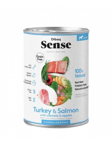 PUPPY SALMON & PAVO HUMEDO DIBAQ SENSE - 380 GR
