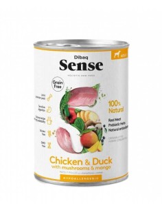 ADULT POLLO & PATO HUMEDO DIBAQ SENSE - 380 GR