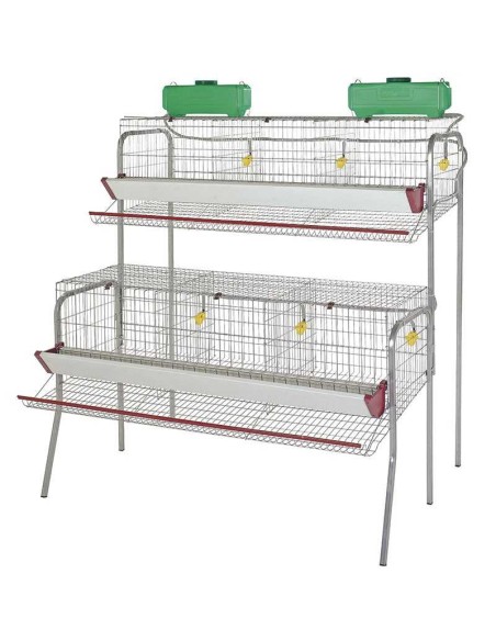 BATERÍA PARA GALLINAS PONEDORAS 6 DEPARTAMENTOS COPELE