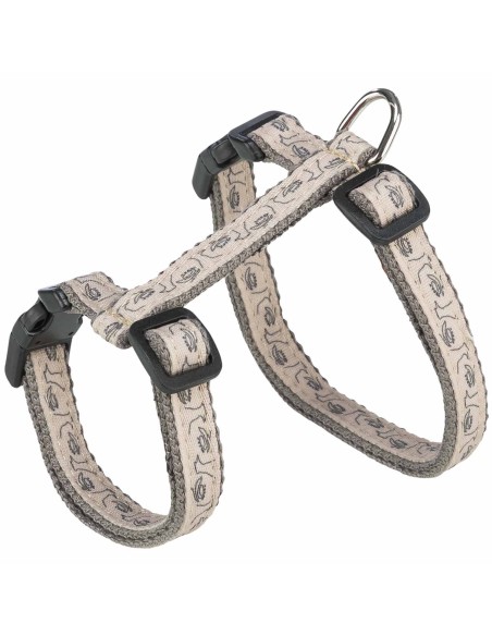 ARNÉS PARA GATOS CON CORREA ESTAMPADO BEIGE TRIXIE - 27 - 45 CM