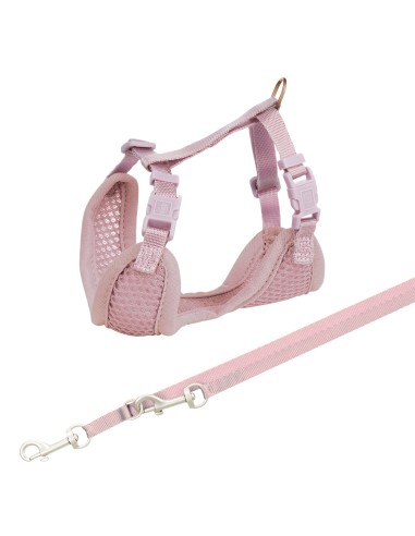 ARNÉS SUAVE CON CORREA PARA CACHORROS LILA...