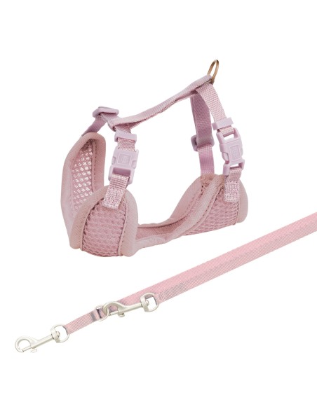 ARNÉS SUAVE CON CORREA PARA CACHORROS LILA TRIXIE - 26 - 34 CM
