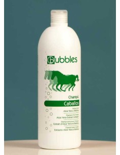 CHAMPÚ CABALLOS ALOE & BIOTINA BUBBLES - 1 LITRO