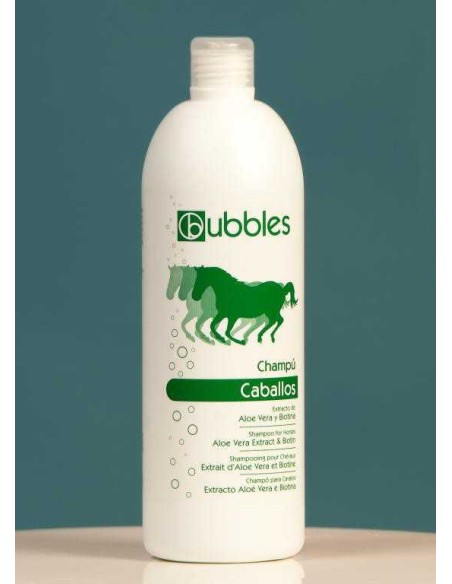 CHAMPÚ CABALLOS ALOE & BIOTINA BUBBLES - 1 LITRO