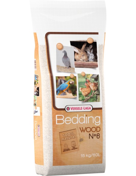 BEDDING WOOD Nº6 LECHO DE HAYA VERSELE LAGA - 15 KG