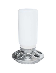 COMEDERO DE PLÁSTICO Y CHAPA PARA AVES COPELE - 1 KG