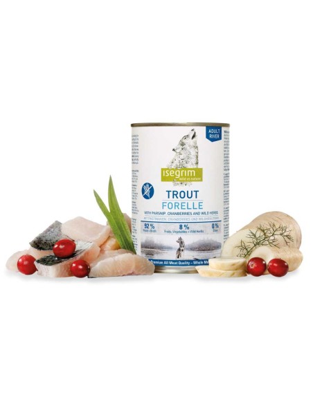 ADULT RIVER TROUT TRUCHA, CHIRIVÍA Y ARÁNDANOS ISEGRIM