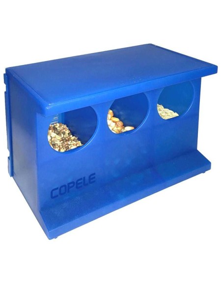 COMEDERO PARA PALOMAS PLÁSTICO 3 HUECOS COPELE