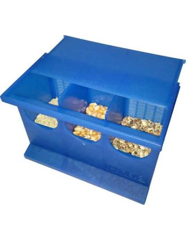 COMEDERO PARA PALOMAS PLÁSTICO 3 HUECOS COPELE