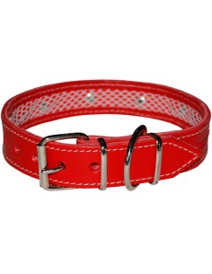 COLLAR CUERO ROJO TUYNEC