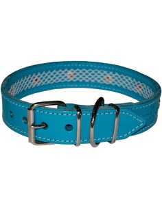COLLAR CUERO AZUL TUYNEC