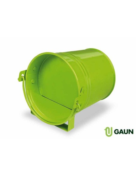 BEBEDERO CUBO METÁLICO PINTADO VERDE MINI GAUN - MINI / VERDE