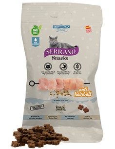 SERRANO SNACKS POLLO PARA GATOS 50 GR MEDITERRANEAN NATURAL