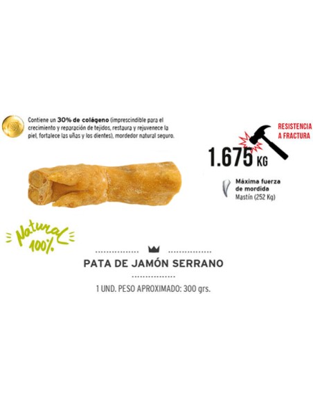 PATA DE JAMÓN MEDITERRANEAN NATURAL - 300 GR
