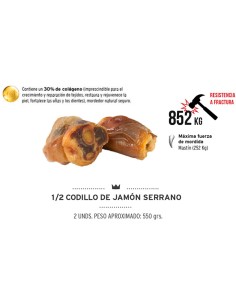 MEDIO CODILLO DE JAMÓN SERRANO 550 GR (2 UNIDADES)...