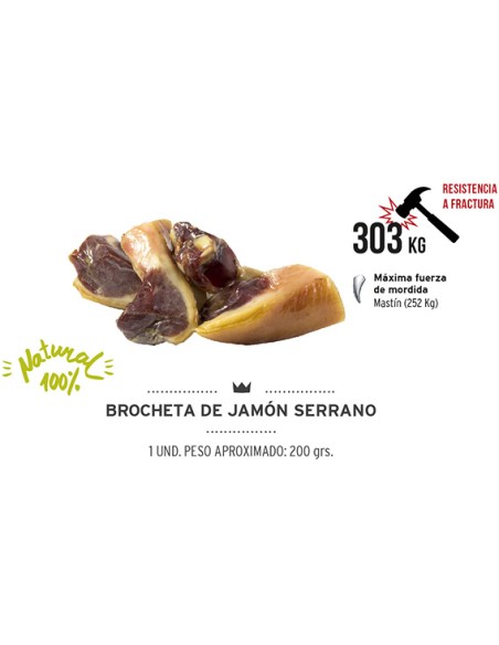 BROCHETA DE JAMÓN MEDITERRANEAN NATURAL - 200 GR