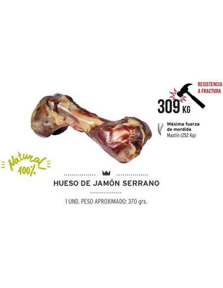 HUESO DE JAMÓN SERRANO MEDITERRANEAN NATURAL - 370 GR