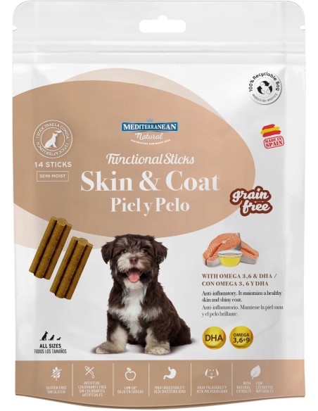 FUNCIONAL SNACKS PELO Y PIEL MEDITERRANEAN NATURAL - 110 GR