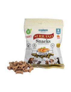 SERRANO SNACKS POLLO PARA PERROS 85 GR MEDITERRANEAN NATURAL