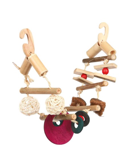 ESCALERA COLGANTE BAMBÚ PÁJAROS TRIXIE - 45 CM