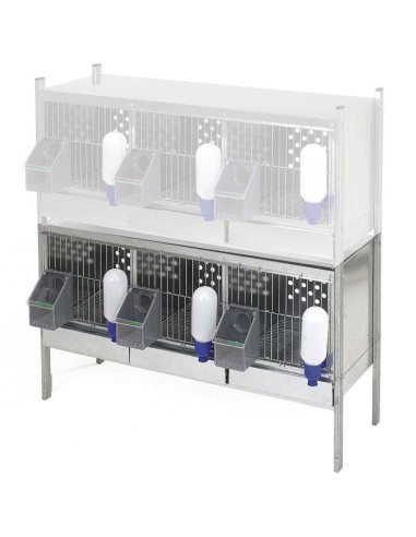 JAULA DE PERDICES DE 3 DEPARTAMENTOS COPELE