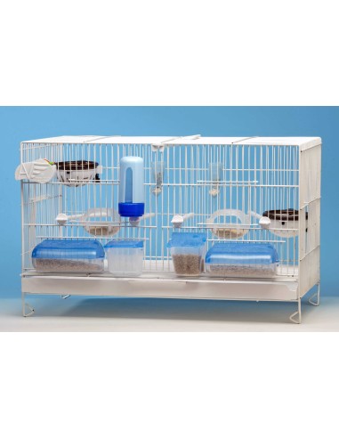 COMEDERO DOBLE TAPA AZUL MOLDES AVE