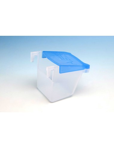 COMEDERO INDIVIDUAL GANCHO TAPA AZUL MOLDES AVE