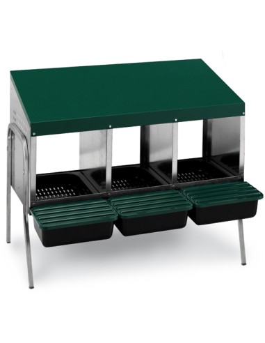 PONEDERO CON CUBETA Y PATAS 3 DEPARTAMENTOS GAUN