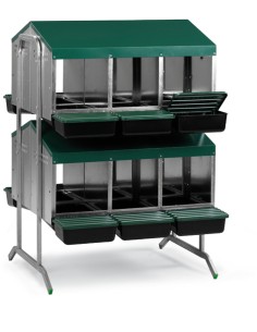 MÓDULO PONEDEROS PARA GALLINAS 12 DEPARTAMENTOS GAUN