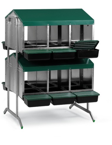 MÓDULO PONEDEROS PARA GALLINAS 12 DEPARTAMENTOS...